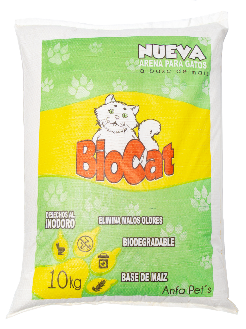 Arena para Gatos de Maíz 10 kg – Aroma Menta Limón